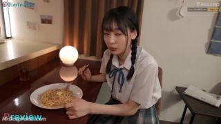Blowjob after ramen eating, Choyeon (초연 버가부) in hot adult video