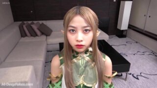 Gorgeous fuck in sexy anime suit (橋本 環奈 ディープフェイクビデオ) Kanna Hashimoto ai